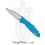 Kershaw - 1660TEAL - Leek - Folding Knife - 14C28N Bead Blasted Drop Point - 6061 T6 Aluminum - Teal