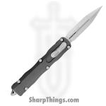 Microtech - 227-10 - Dirac Delta D/E - OTF Auto - Stonewash Dagger - 6061-T6 Aluminum - Black