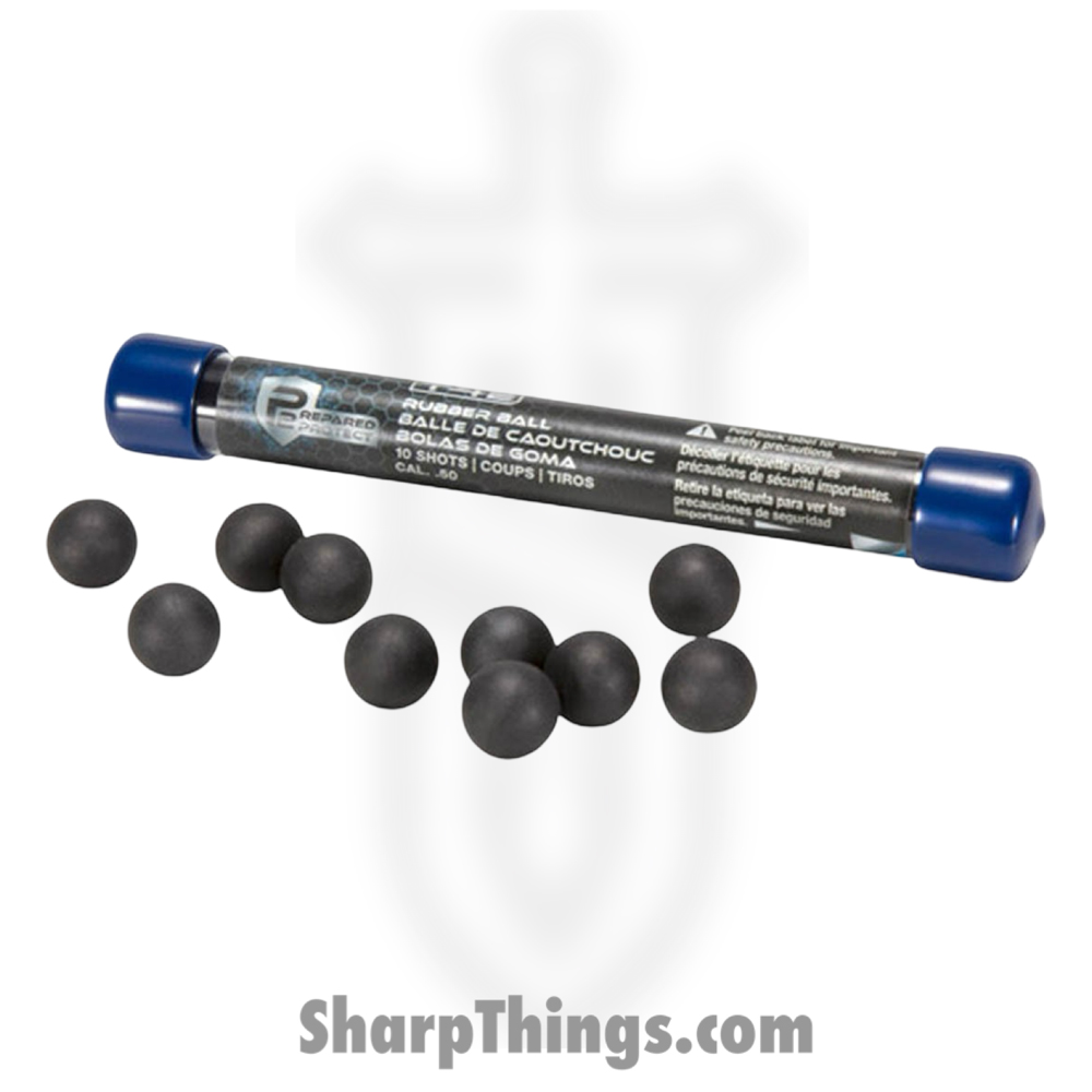 2292300_1 Umarex - 2292300 - T4E Rubber Balls .50 Cal - 10 Count - Black - Image 1