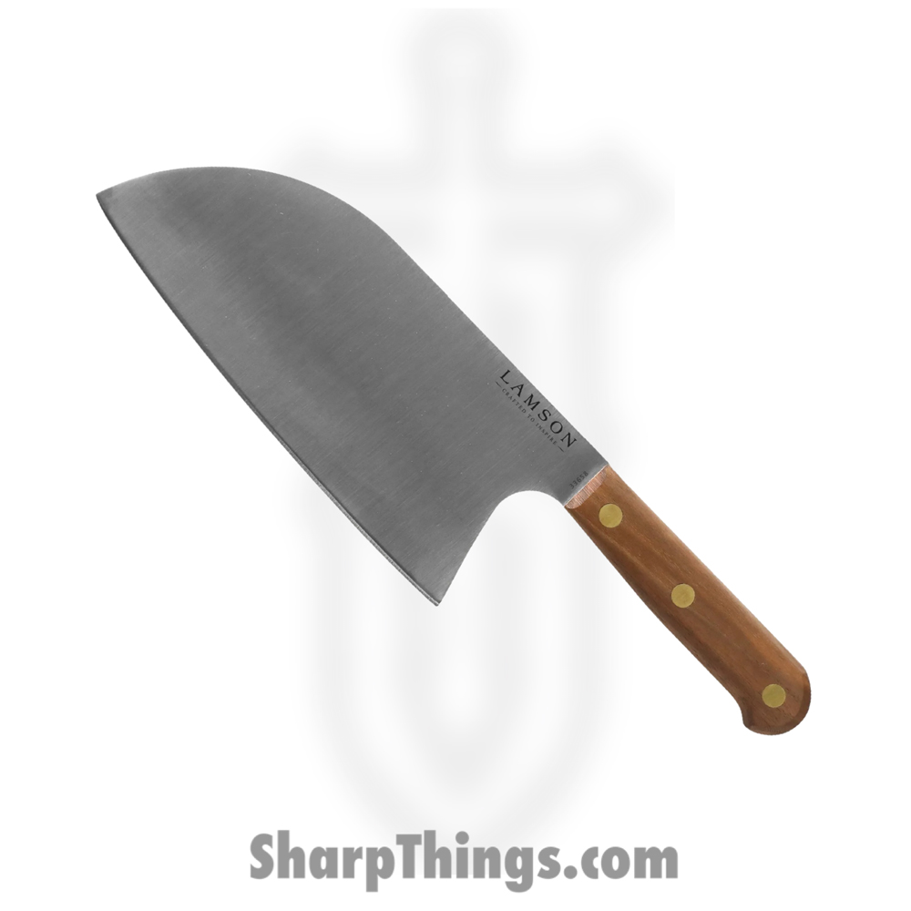 33658_1 Lamson - 33658 - Classic 8" Chinese Santoku Cleaver with Walnut Handle - Image 1