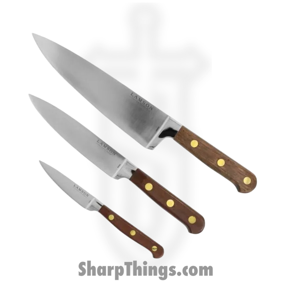 39863_1 Lamson - 39863 - 3-Piece Premier Forged Chef's Set of Knives - Walnut - Image 1