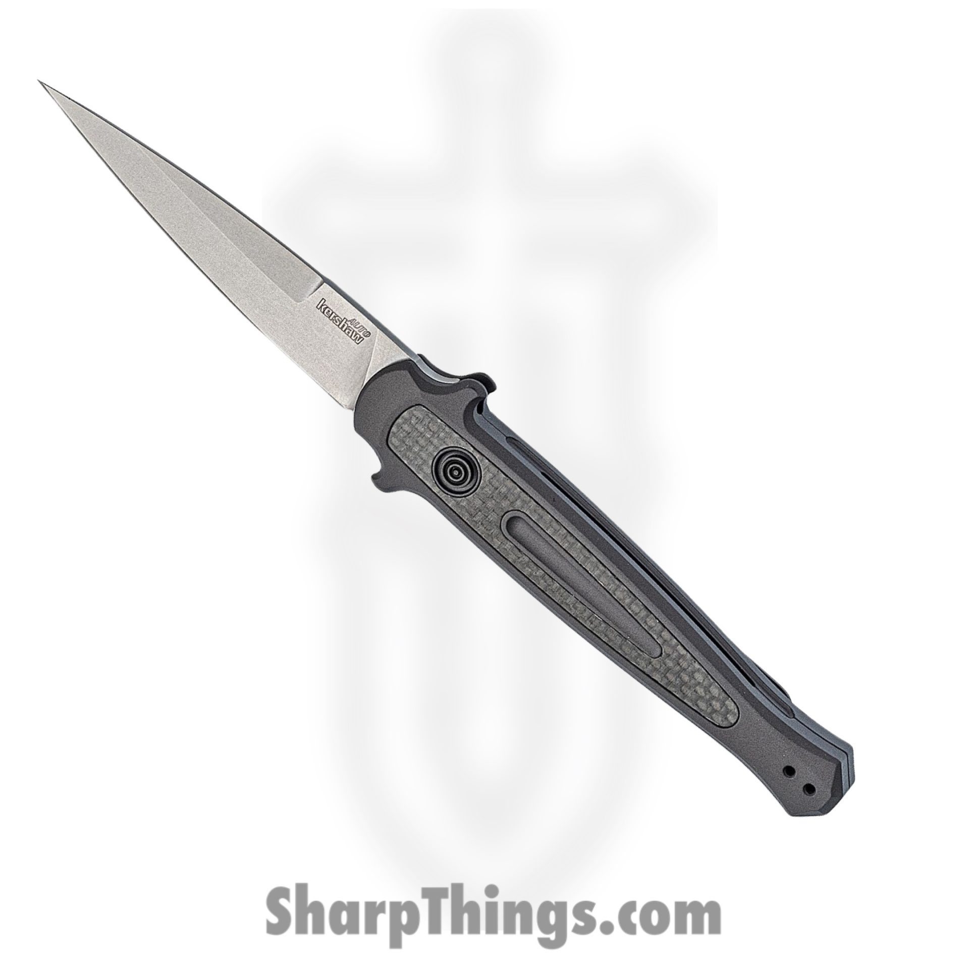 7250_1 Kershaw - 7250 - Launch 9 - Automatic Knife - CPM-154 Working Finish Drop Point - 6061-T6 Aluminum - Black - Image 1