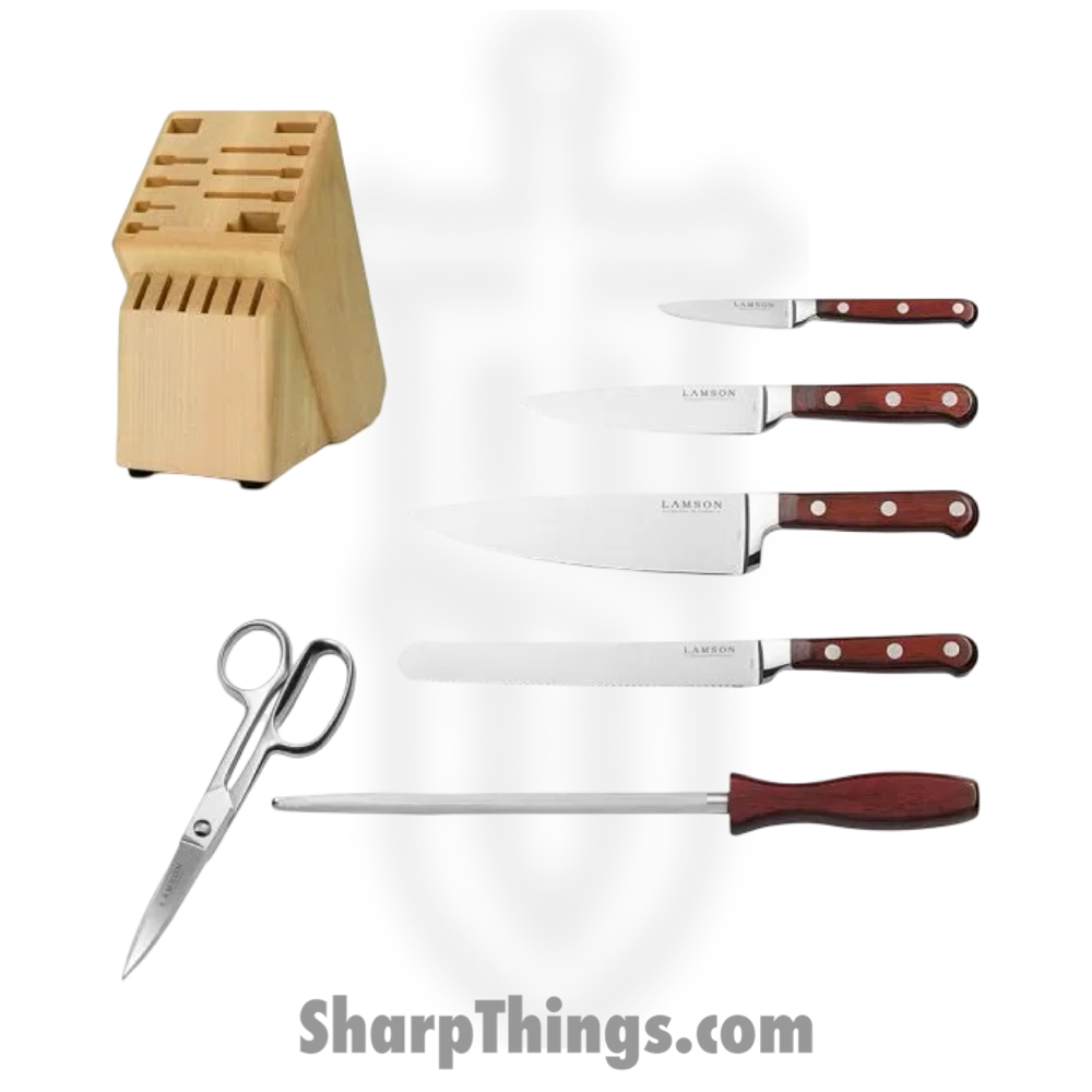 79984_1 Lamson - 79984 - 10 Piece Premiere Forged Knife Light Maple Block Set - Sierra - Image 1