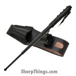 Takedown - AS-21-BK - 21 Inch Tactical Automatic Police Baton With Sheath - Solid Steel - Black