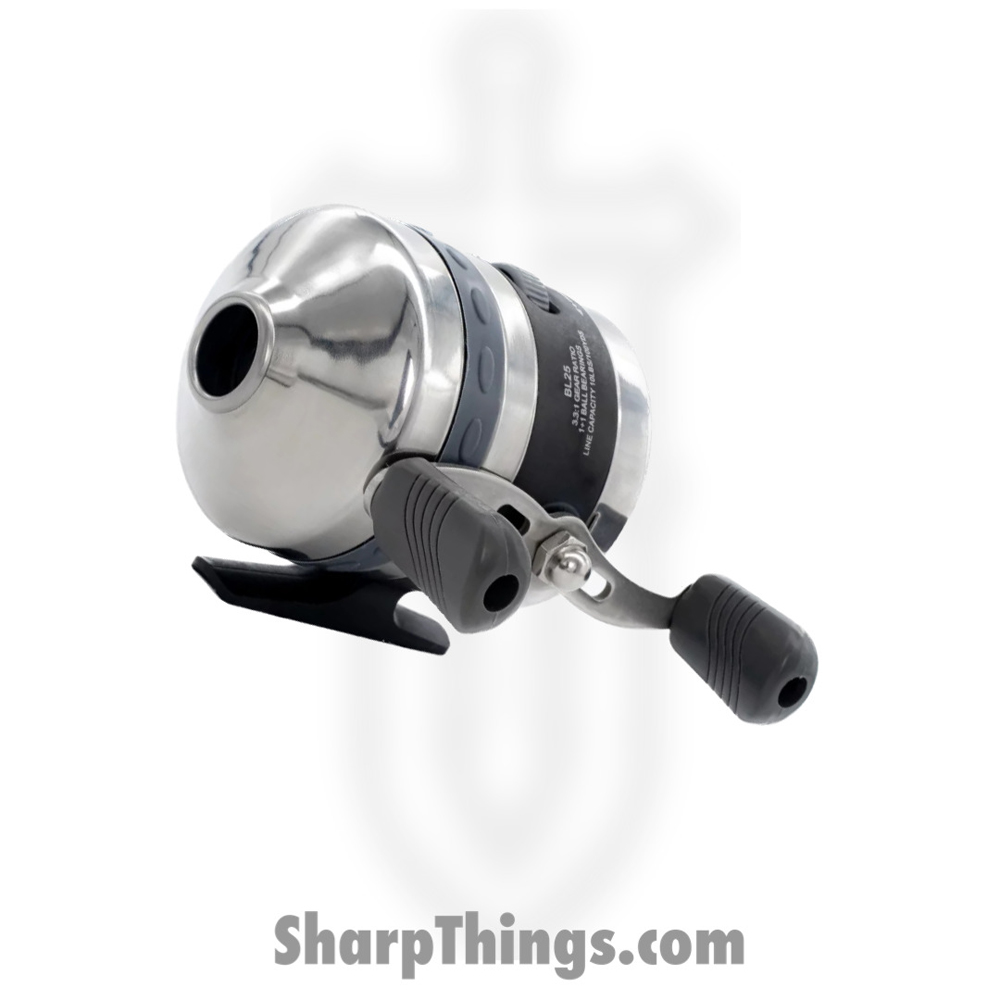 BAL-RE-01_1 BALLISTA - BAL-RE-01 - BL25 Spincast Reel - Die-Cast Alloy - Stainless Steel and Rubber - Black and Stainless - Image 1