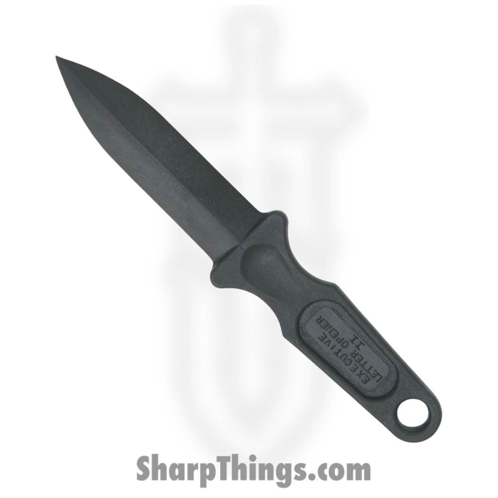 EX1_1 Executive Knives - EX1 - Letter Opener II - Fixed Blade Knife - Dagger - Fiberglass Filled - Black - Image 1