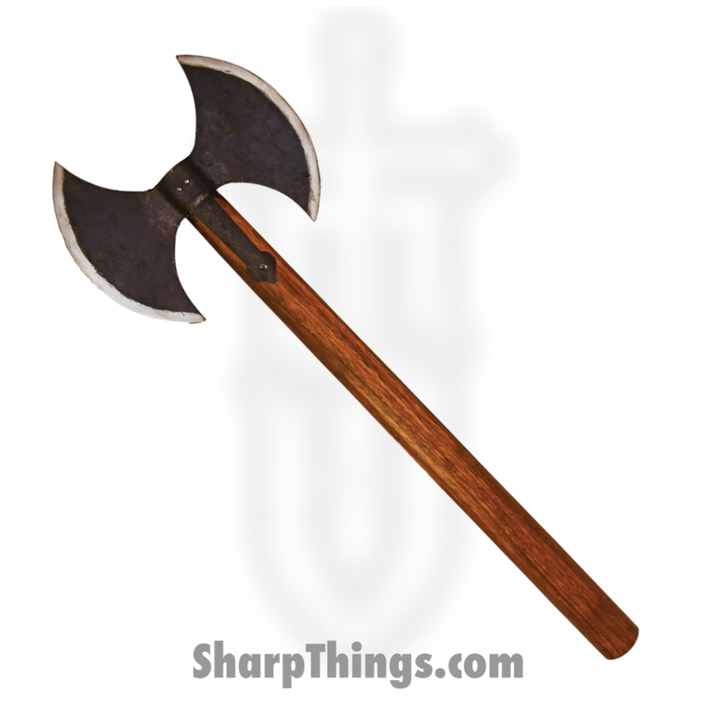 FX1002_1 Factory X - FX1002 - Hero Axe - Fixed Blade Knife - Carbon Steel Coated - Wood - Brown - Image 1