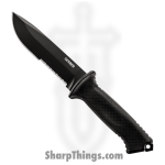 Gerber - G1121 - Prodigy - Fixed Blade Knife - 420 HC Coated Drop Point - Rubber - Black