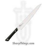 Kai - HT7087 - Pro Yanagiba 9.5" - Fixed Blade Knife - 1.4116 Stainless Satin Drop Point - POM - Black