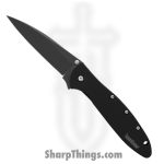 Kershaw - KS1660H3 - Leek - Assisted Open Knife - 14C28N Coated Drop Point - 410 SS - Black