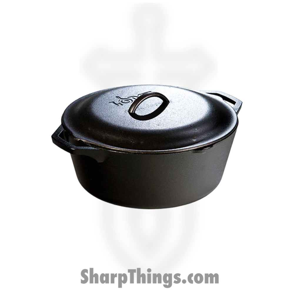 L10DOL3_1 Lodge - L10DOL3 - 7 Quart Cast Iron Dutch Oven - Black - Image 1