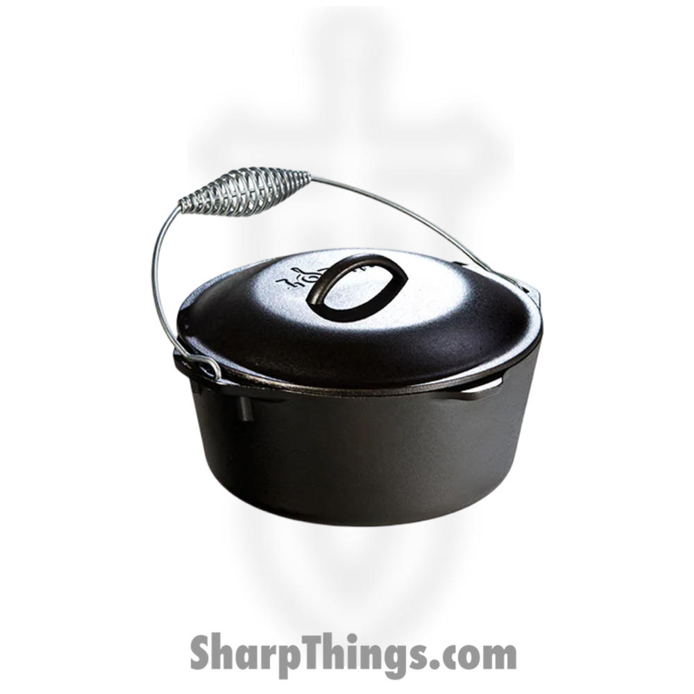 L8DO3_1 Lodge - L8DO3 - 5 Quart Cast Iron Dutch Oven W/ Ball Handle - Black - Image 1