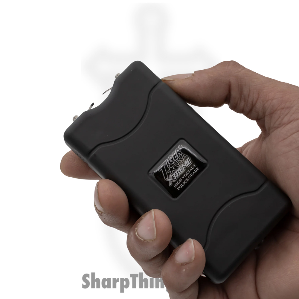 LB-800-BK-TUSA_1 Tiger USA - LB-800-BK-TUSA - Xtreme 96 Mill Rechargeable Stun Gun and Flash Light - Black - Image 1