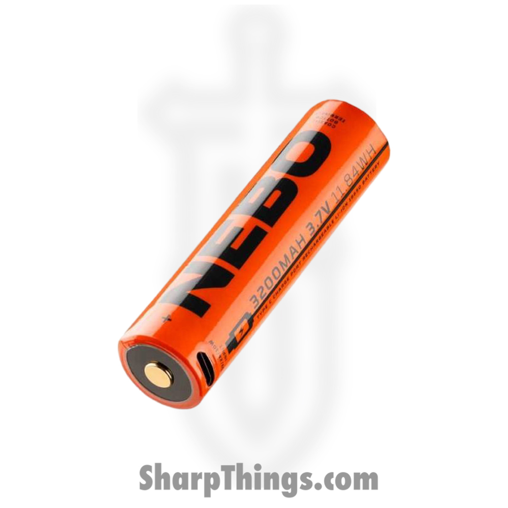 NEB-BAT-0008_1 Nebo - NEB-BAT-0008 - RC BATTERY 18650 3200mAh Standard - Orange - Image 1