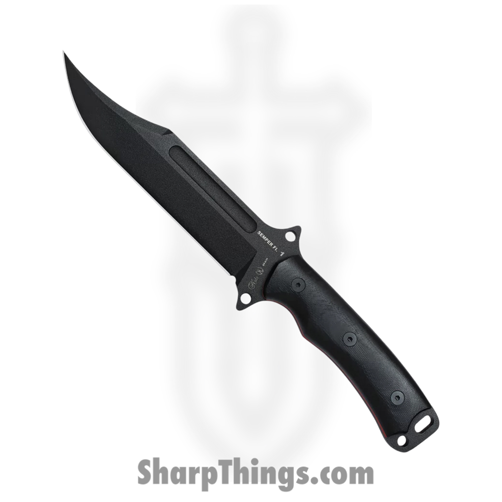 NIE143N_1 Nieto - NIE143N - Semper Fi 1 Fixed Blade Knife - Bohler N690 G10 - Black - Image 1