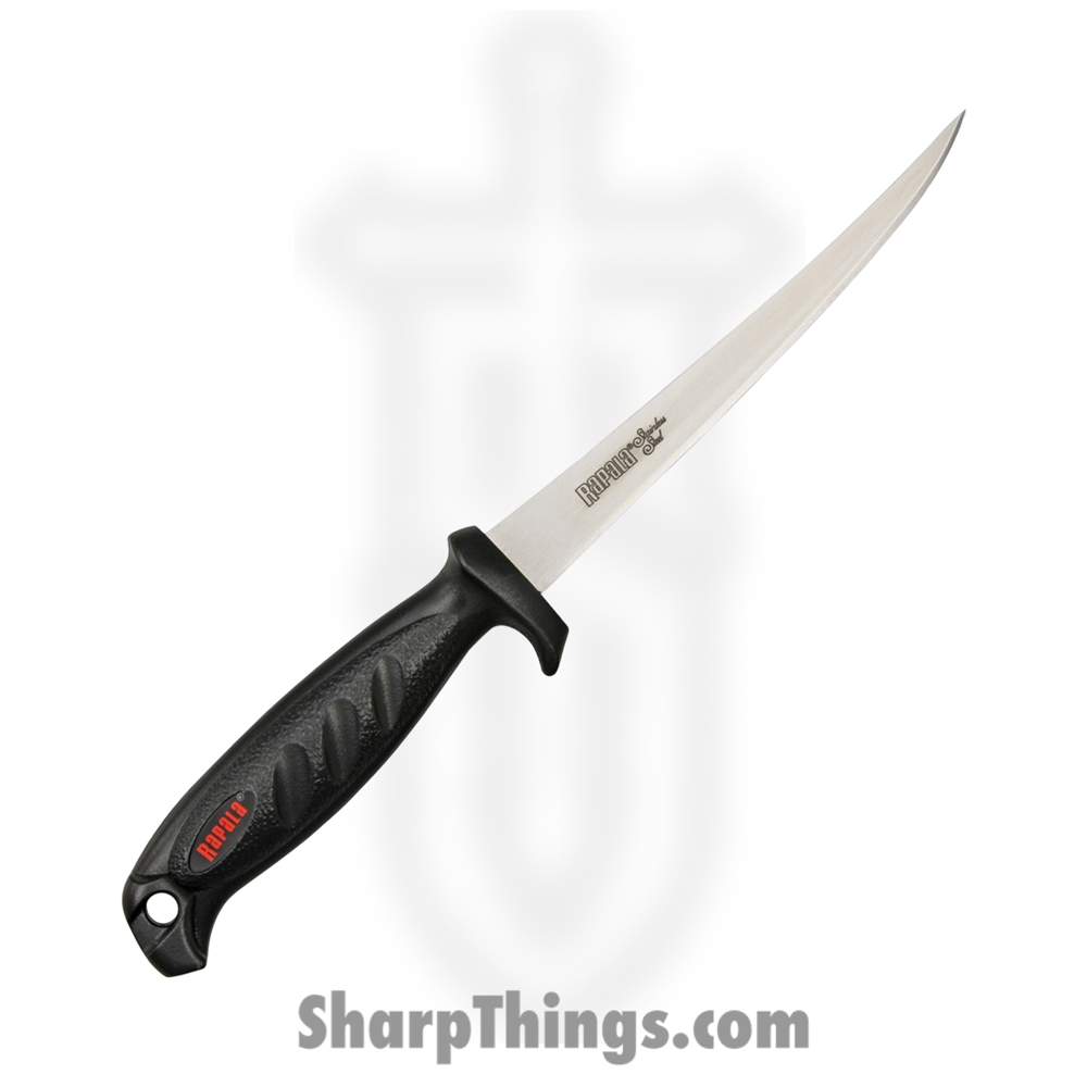NK03110_1 Rapala - NK03110 - Deluxe Falcon Fillet - 6 inch Stainless Steel - Black Polymer - Image 1