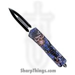 VOC - OTF260 - Large Knife - OTF Auto - 440 SS Two Tone Dagger - Aluminum - Multi