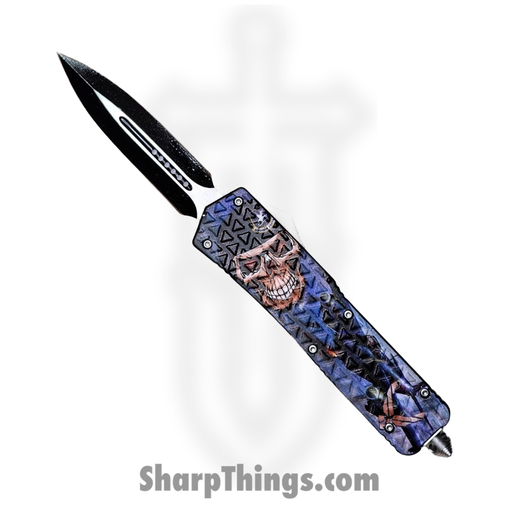 OTF260_1 VOC - OTF260 - Large Knife - OTF Auto - 440 SS Two Tone Dagger - Aluminum - Multi - Image 1