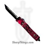 VOC - OTF406 - Red Mask - OTF Auto - 440 SS Two Tone Tanto - Aluminum - Black/Red