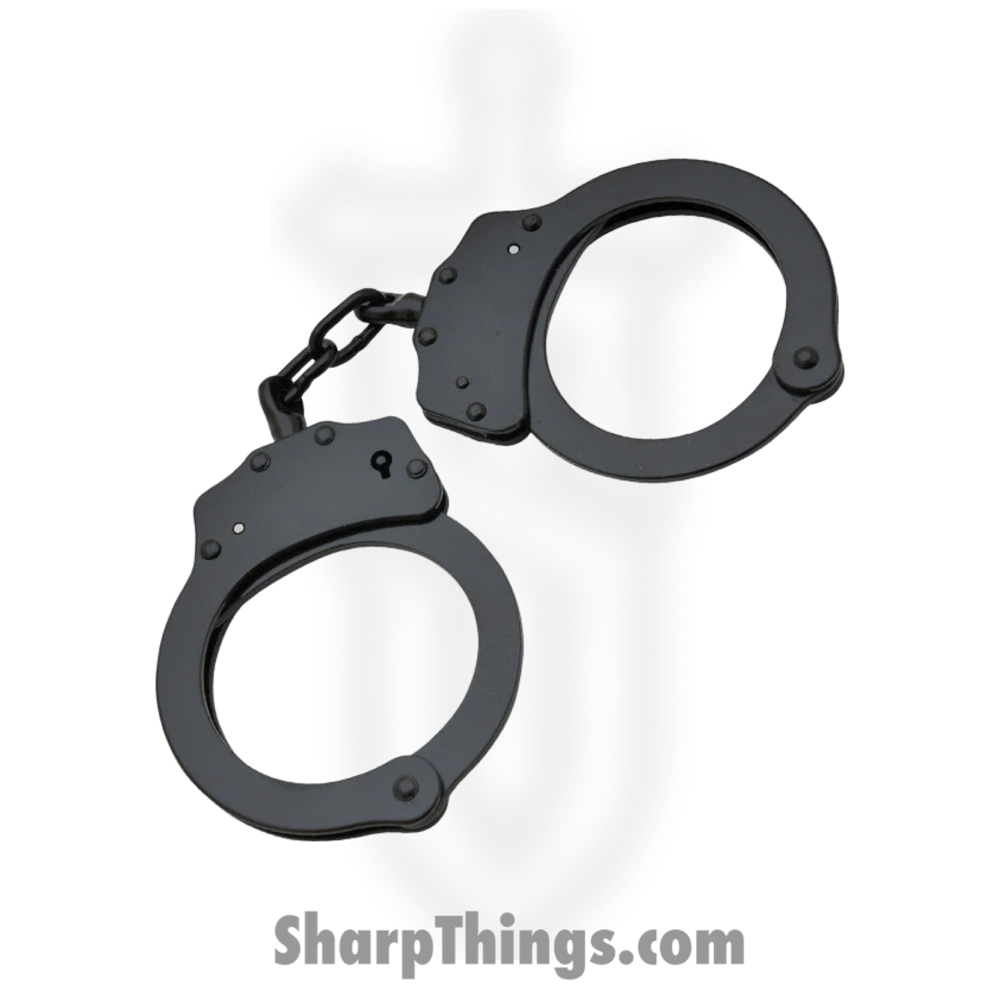 P-15912_1 Takedown - P-15912 - Police Edition Handcuffs - Steel - Black - Image 1