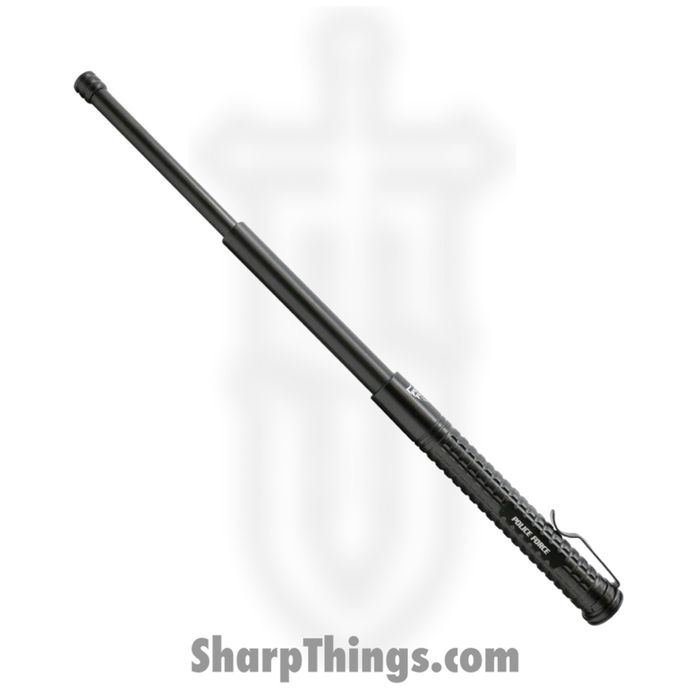 PF16TPB_1 Police Force Tactical - PF16TPB - Collapsible Baton 16 Inch - Aluminum - Black - Image 1