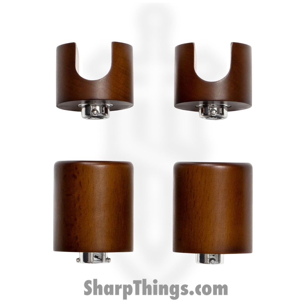 PILLARS-WT-4_1 Holme & Hadfield - PILLARS-WT-4 - Combo Deck - 4 Extra Pillars - 2 Knife and 2 Watch - Walnut - Image 1