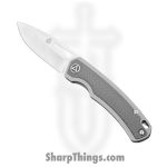 QSP Knife - QS127-B - Puffin - S35VN Satin Drop Point - Titanium - Carbon Fiber Inlay