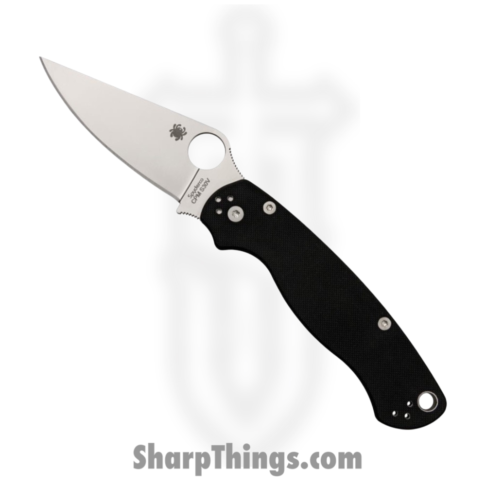 SC81GP2_1 Spyderco - SC81GP2 - Para-Military 2 Comp Lock - Folding Knife - CPM S30V Satin Satin - G10 - Black - Image 1