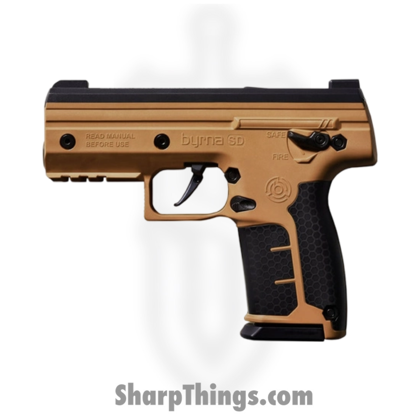 SK68300_TAN_PEPPER_1.png Byrna - SK68300 - SD - Pepper Ball Launcher Kit - Black/Tan - Image 1