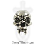 Schmuckatelli Co - SMUKFP - Fang Skull Bead - Pewter