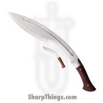 Defcon - STT22022 - Kukri Set - Fixed Blade Knife - Stainless Satin Kukri - Wood - Brown