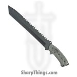 Tops - TP111A - Steel Eagle Fixed Blade Knife - Fixed Blade Knife - 1095 High Carbon - Micarta - Black