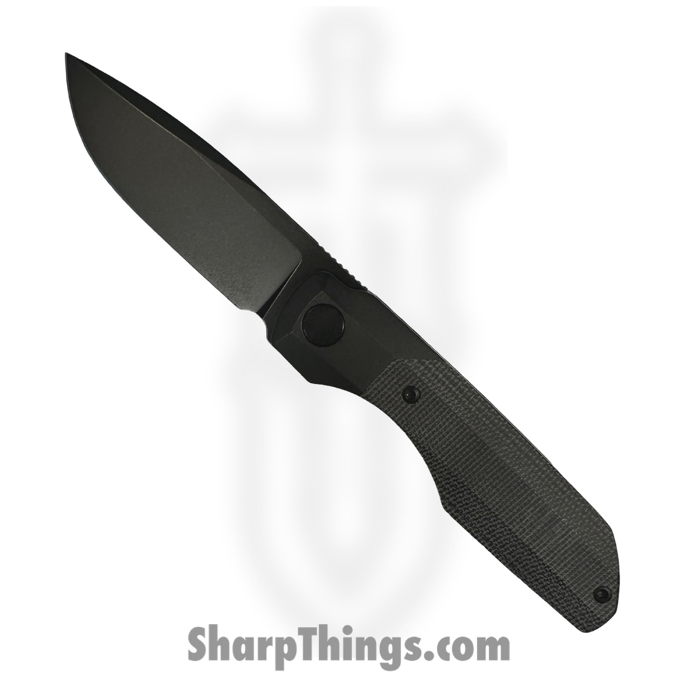 V-VS-BMM$-fk-0290-S_1 Vero Engineering - V-VS-BMM$-fk-0290-S - Synapse - Folding Knife - M390 Blackwash Drop Point - Micarta - Black - Image 1
