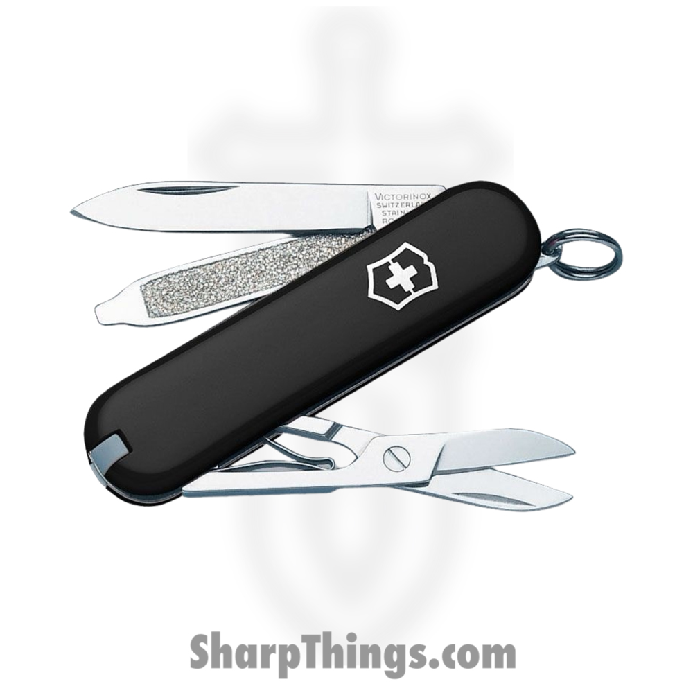VN062233033X2_1 Victorinox - VN062233033X2 - Classic SD - Folding Knife - Stainless Polished Multi - ABS/Celidor - Black - Image 1