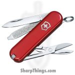 Victorinox - VN06223G - Classic SD Style Icon - Folding Knife - Stainless Polished Multi Tool - ABS/Celidor - Red