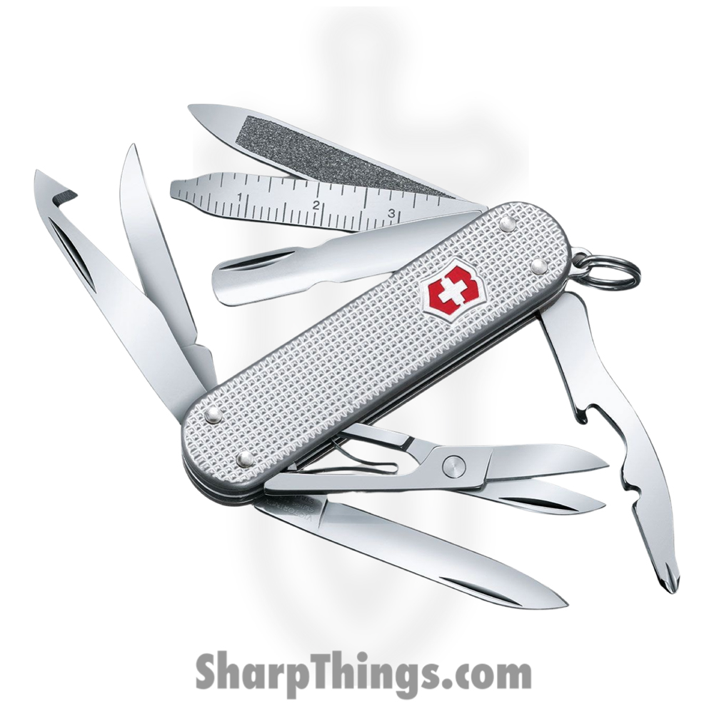 VN0638126X2_1 Victorinox - VN0638126X2 - Mini Champ Alox - Folding Knife - Stainless Steel Satin - Aluminum - Silver - Image 1