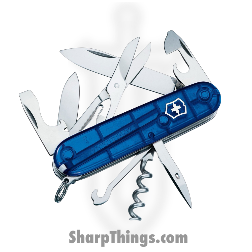 VN13703T2033X1_1 Victorinox - VN13703T2033X1 - Climber - Folding Knife - Stainless Polished Multi - Celidor - Sapphire - Image 1