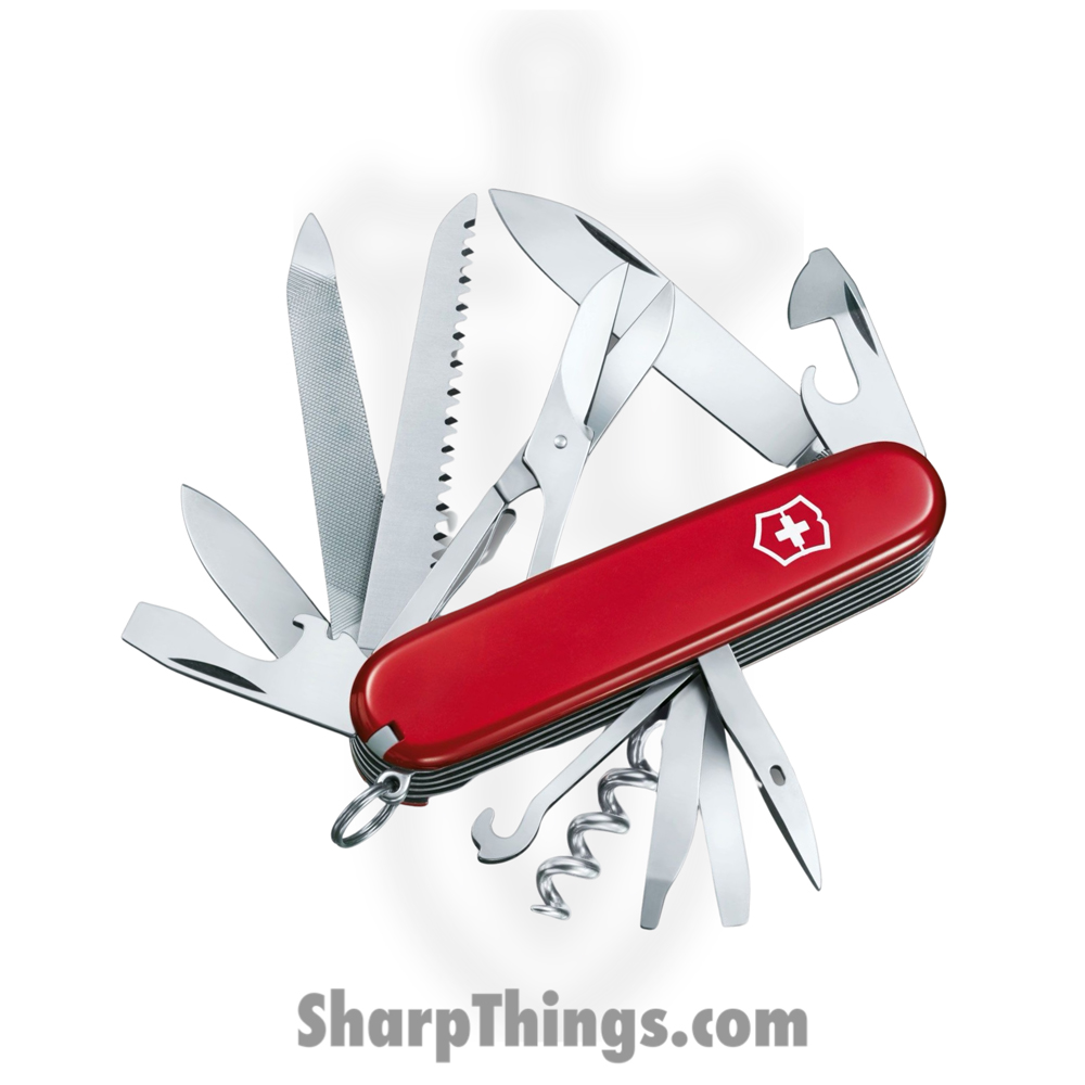 VN13763X3_1 Victorinox - VN13763X3 - Ranger - Folding Knife - Stainless Polished Multi - Celidor - Red - Image 1