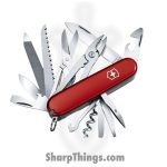 Victorinox - VN13773X2 - Handyman - Folding Knife - Stainless Polished Multi - ABS/Celidor - Red