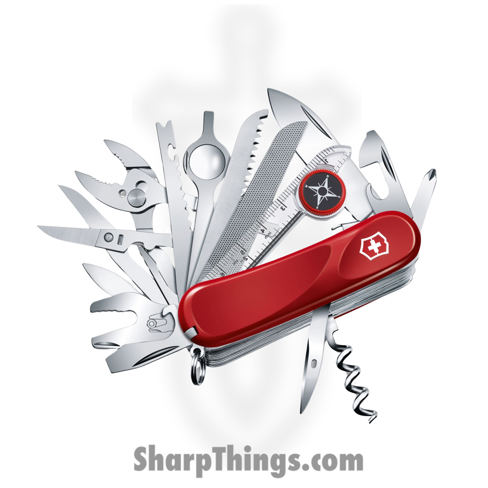 VN25393SEX2_1 Victorinox - VN25393SEX2 - Evolution S54 Tool Chest Plus - Folding Knife - Stainless Polished Multi - Celidor - Red - Image 1