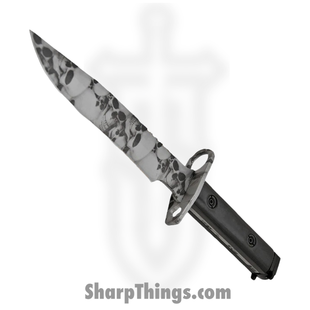 YF-02-SL_1 Shadow Ops - YF-02-SL - Heavy Duty Bayonet - Undead Skull - Grey - Image 1