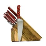 Lamson - 59984 - 10 Piece Premiere Forged Knife Natural Walnut Block Set - Fire