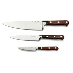 Lamson - 79963 - 3-Piece Premier Forged Chefs’s Set of Knives - 4116 Polished - Striated Wood - Sierra