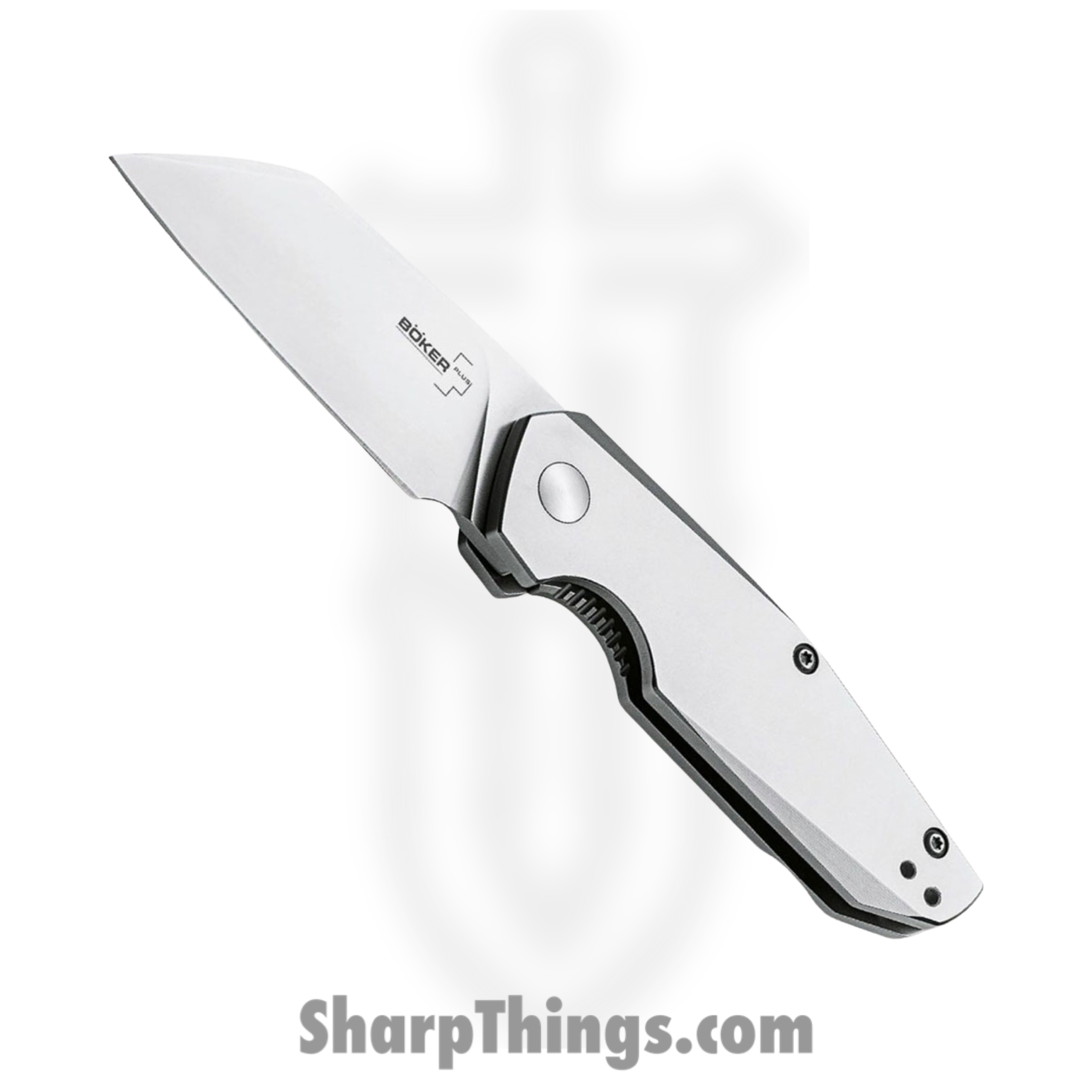 BOP01BO083_1.png Boker Plus - BOP01BO083 - Petit - Folding Knife - D2 Satin Wharncliffe - Stainless Steel - Silver - Image 1