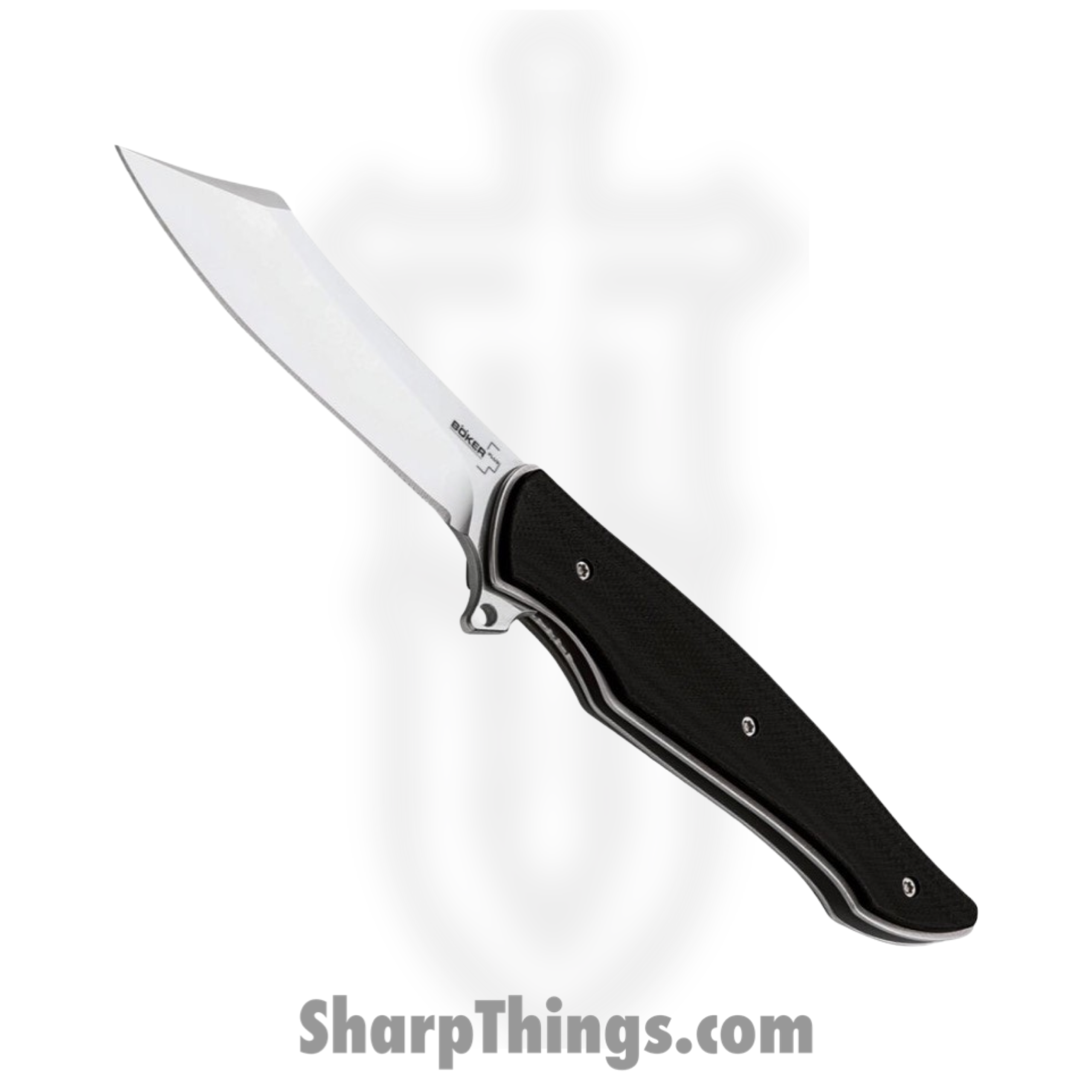 BOP01BO243_1.png Boker Plus - BOP01BO243 - Obscura - Folding Knife - 9Cr13CoMoV Satin Reverse Tanto - G10 - Black - Image 1