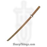 BladesUSA - C1802 - Samurai Training Sword - Fixed Blade Knife - Wood - Wood - Brown