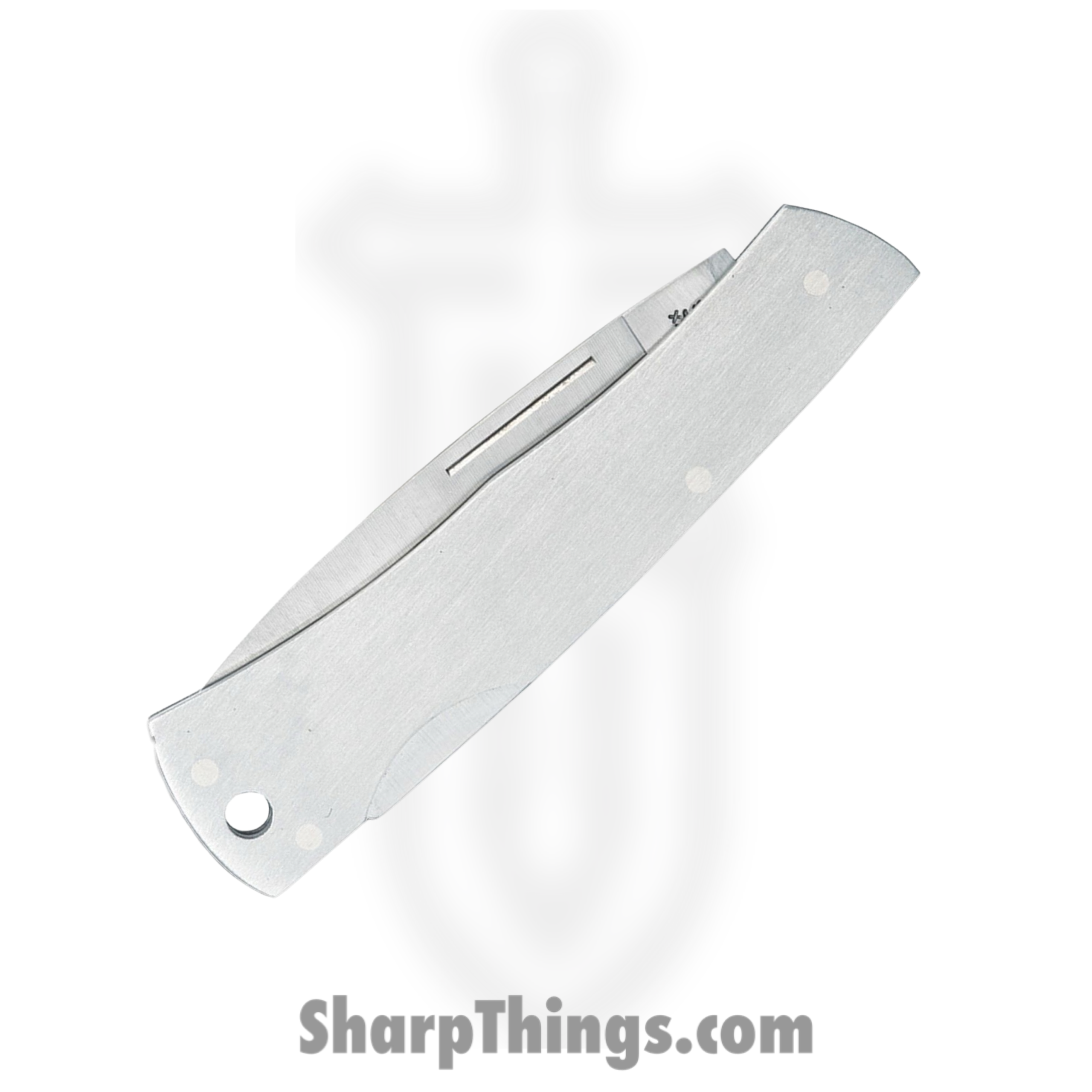 CA004_1.png Case Cutlery - CA004 - Executive Lockback - Folding Knife - Tru-Sharp Surgical Steel Satin Drop Point - Stainless Steel - Silver - Image 1