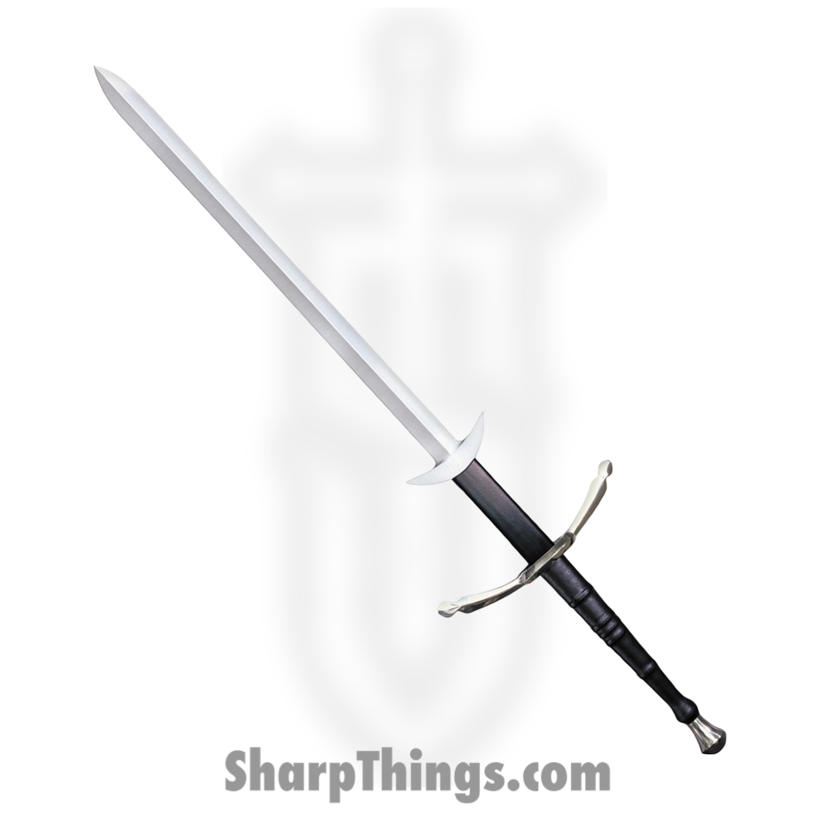 CS88WGS_1.png Cold Steel - CS88WGS - Two Handed Great Sword - Fixed Blade Knife - 1060 HC Satin - Leather Wrapped - Black - Image 1
