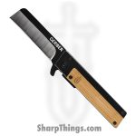 Gerber - G1702 - Quadrant - Folding Knife - 7Cr17MoV Satin Sheepsfoot - Bamboo - Brown Black