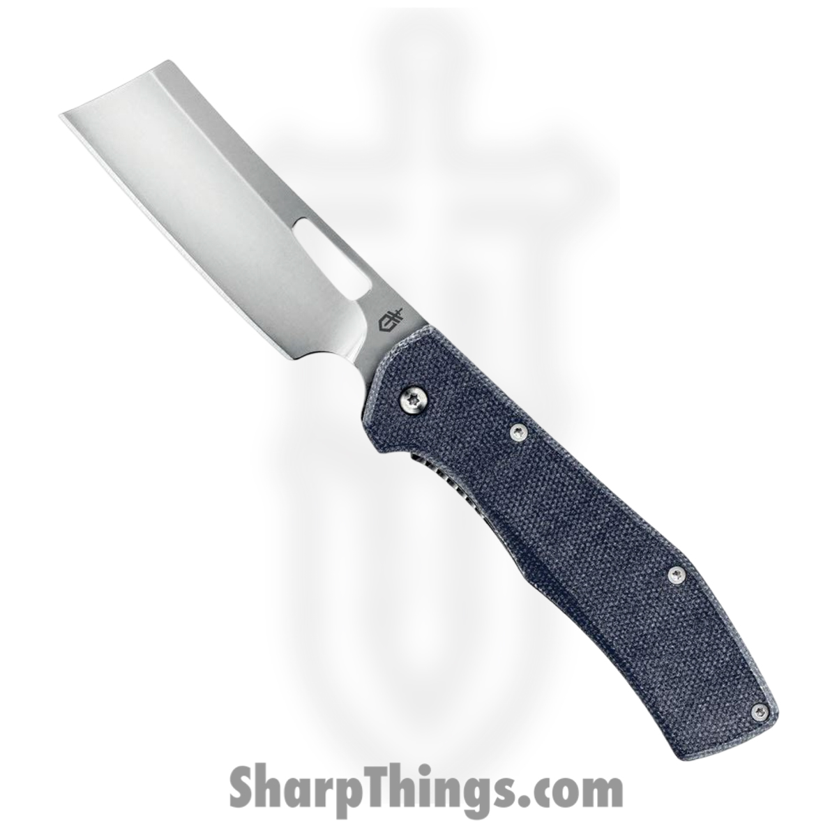G1789_1 Gerber - G1789 - Flatiron - Folding Knife - D2 Satin Cleaver - Micarta - Grey - Image 1